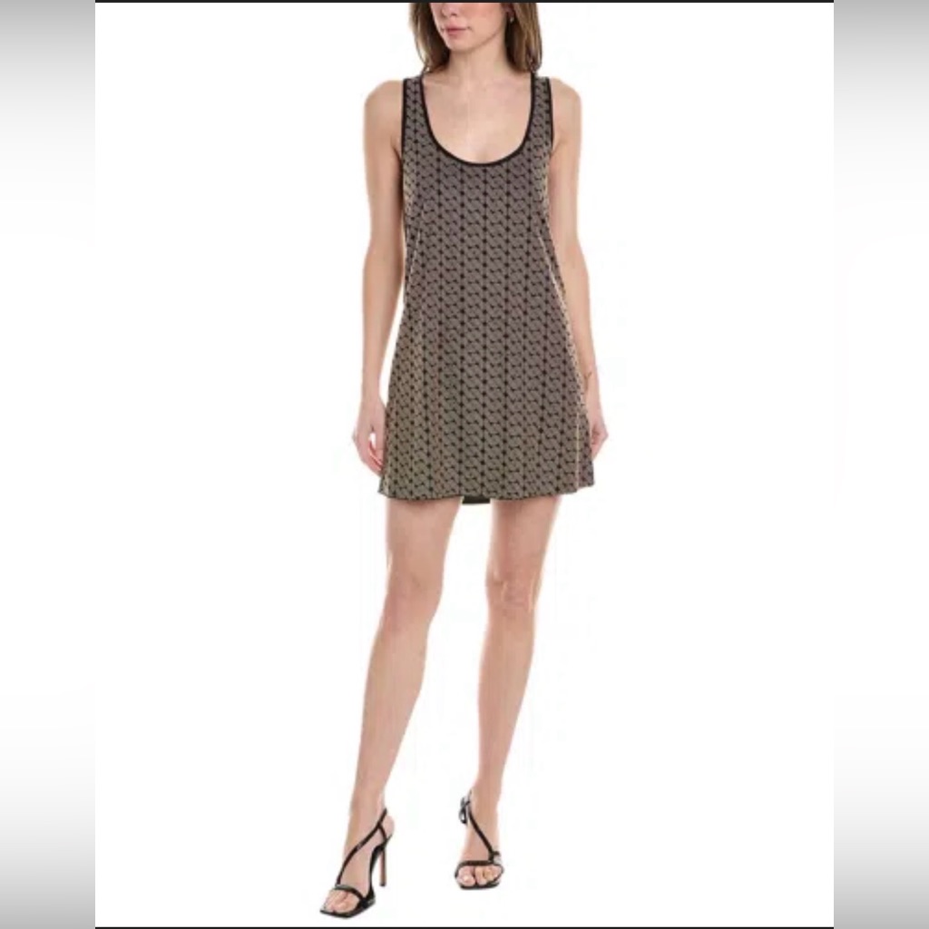 Rebecca Minkoff Avery Studded Black Gold Party Cocktail Mini Dress Size Xxl 2xl